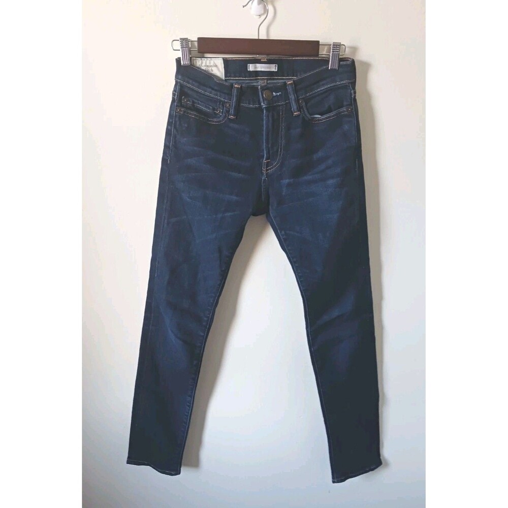 Abercrombie & Fitch Super Skinny Jeans Blue Stretch Denim Mid Rise Size 26
